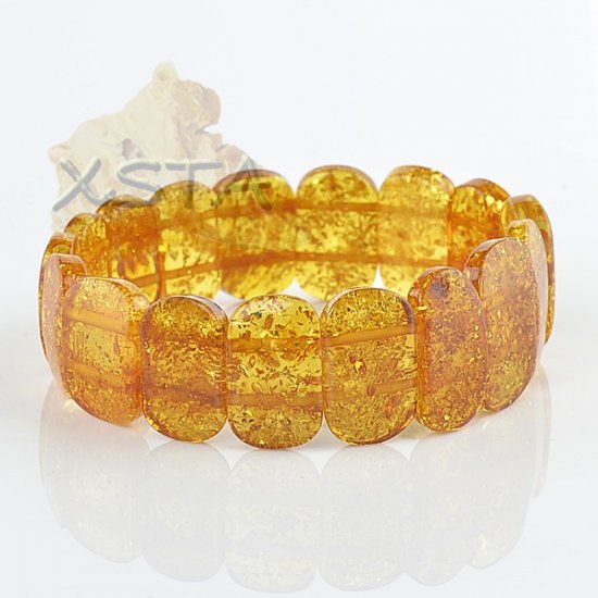 Cognac Baltic amber natural bracelet